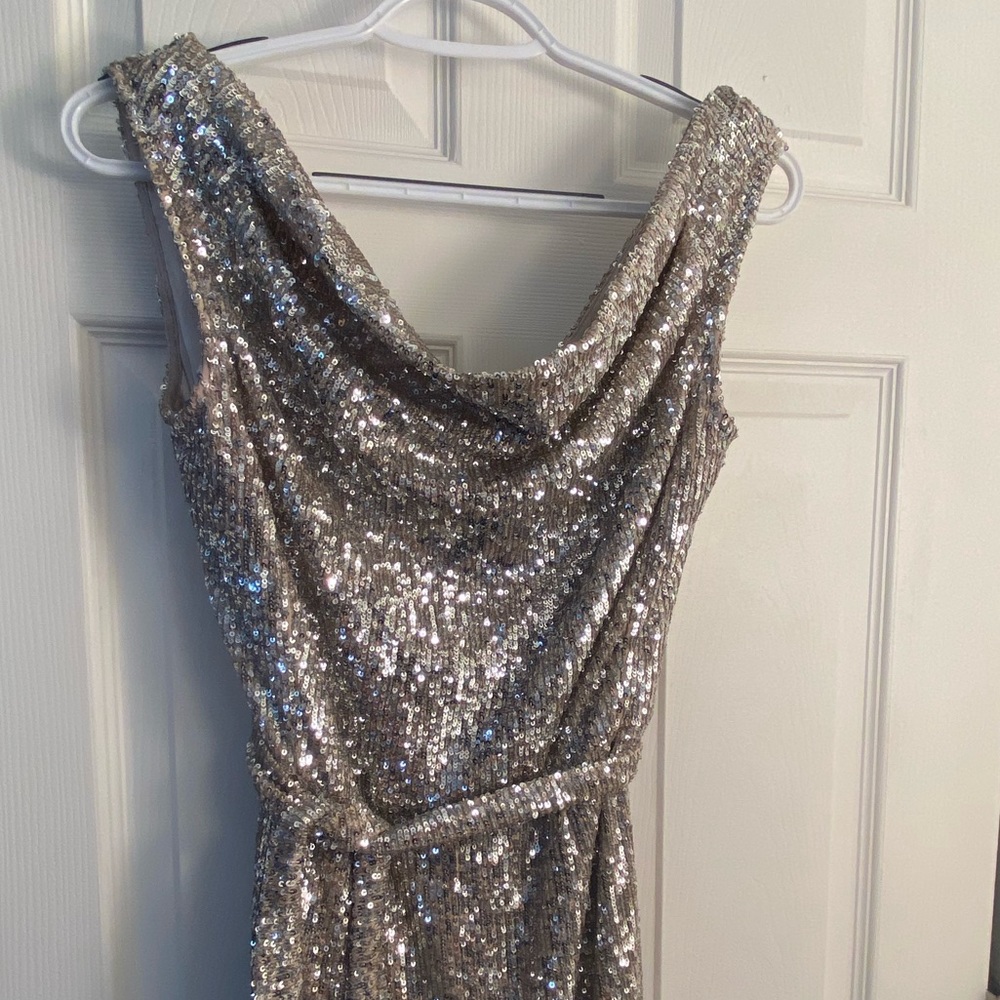 Sleeveless Glam Jumpsuite Silver/Gold Glam